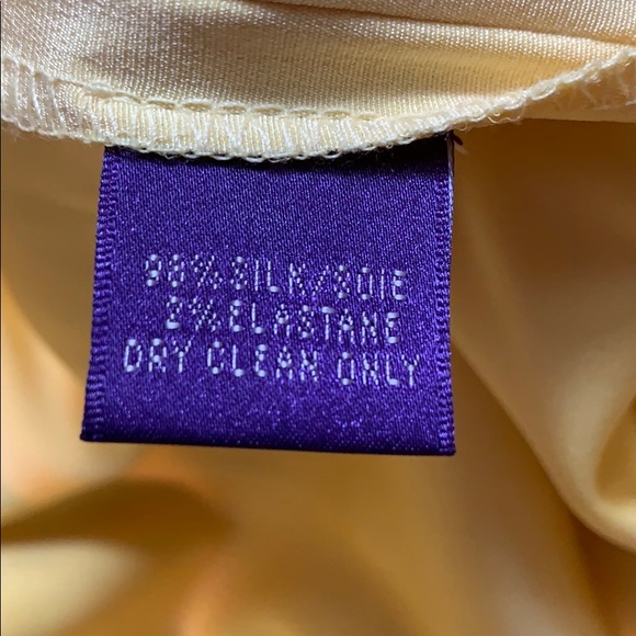 Ralph Lauren Purple Label Yellow Silk Pants - Picture 4 of 4